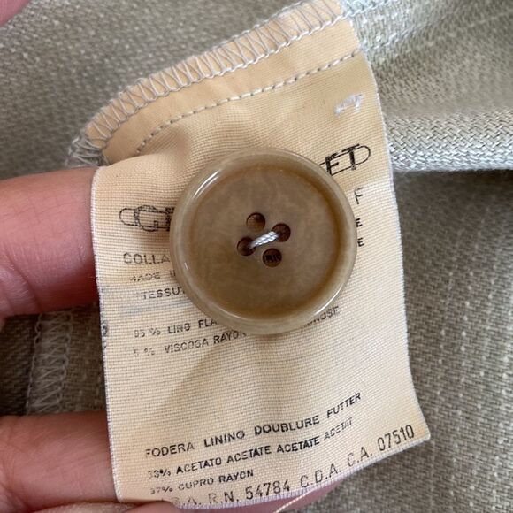 Giorgio Armani Linen Tuxedo Style Jacket - Picture 12 of 16